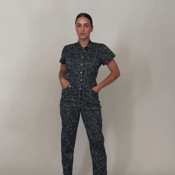 Mixed by Nasrin, Leopard Jumpsuit, Large, Regular Fit, NWT - Picture 5 of 12